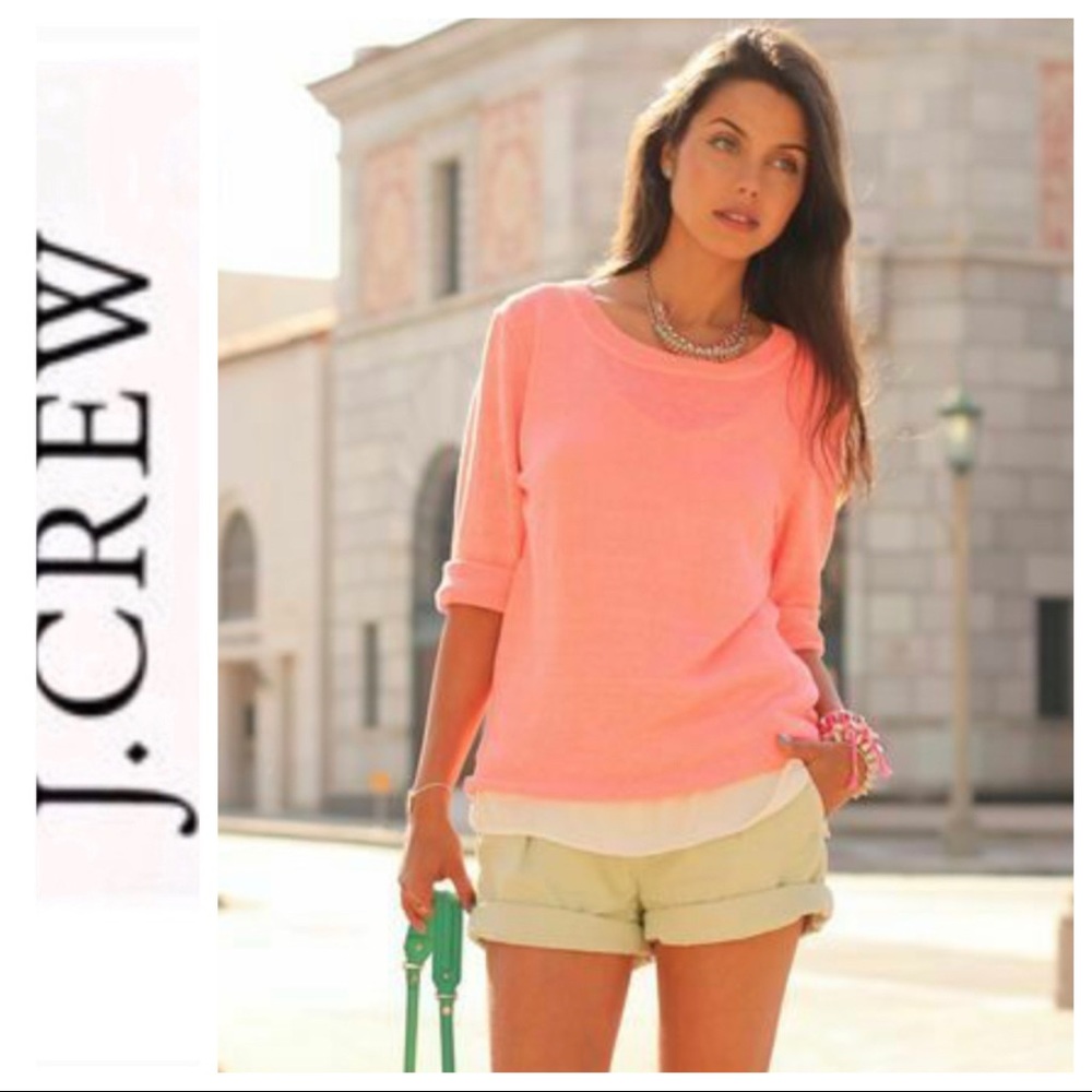 COPY - 💕SALE💕 J. Crew Bright Green 3/4 Sleeve Lin… - Picture 2 of 9